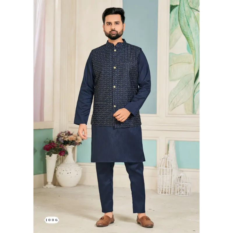 Traditional Mens Kurta Pant Jacket