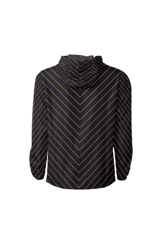 Vee Stripe All Over Print Windbreaker for Men