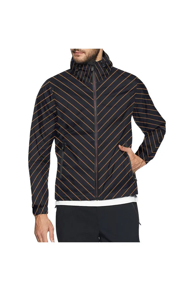 Vee Stripe All Over Print Windbreaker for Men