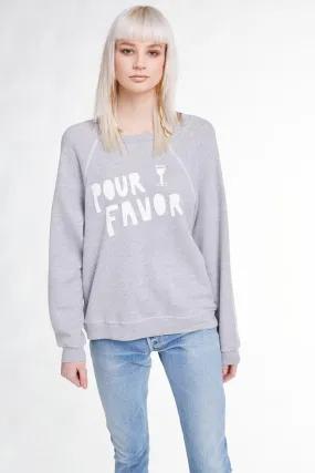 Wildfox Pour Favor Sommers Sweater Heather